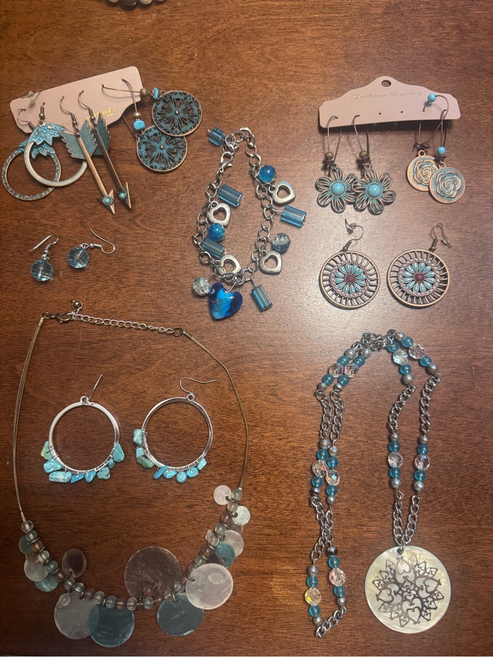 Assorted Turquoise Blue Women's Jewelry Set - Fashion Jewelry